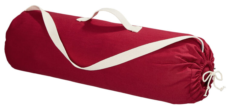Baumwolltasche für Yogamatte rot